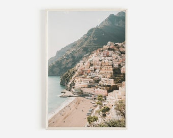 Positano Italy, Italy Wall Art, Amalfi Coast Photography, Positano Printable Art, Italian Landscape, Neutral Italy Print, Downloadable Print