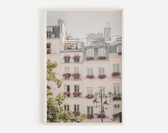 Paris Wall Art, Architecture Print, Paris Decor, Pastel Colors, Paris Aesthetic, France Photography