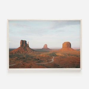 Monument Valley Print, Desert Wall Art, Western Boho Decor, Southwestern Print, Arizona Desert, Utah Landscape