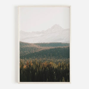Montana Mountains Print, Nature Photography, Landscape Print, Western Decor, Mountain Forest, Glacier National Park