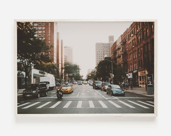 City Street Wall Art, New York City Poster, Moody City Photography, Architectural Decor, Printable NYC Wall Art, Modern City Digital Art
