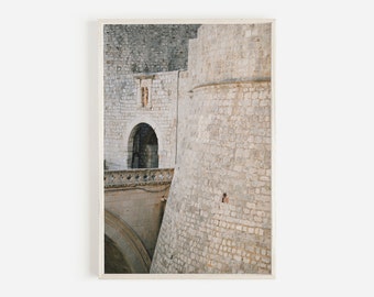 Architecture Wall Art, Croatia Decor, Fine Art Print, Printable Art, Croatia Print, Dubrovnik Print, DIY Wall Art