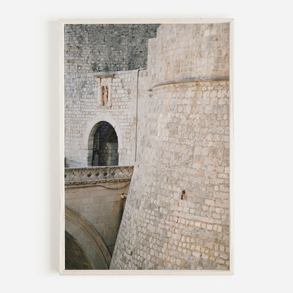 Architectuur Wall Art, Kroatië Decor, Fine Art Print, Printable Art, Kroatië Print, Dubrovnik Print, DIY Wall Art