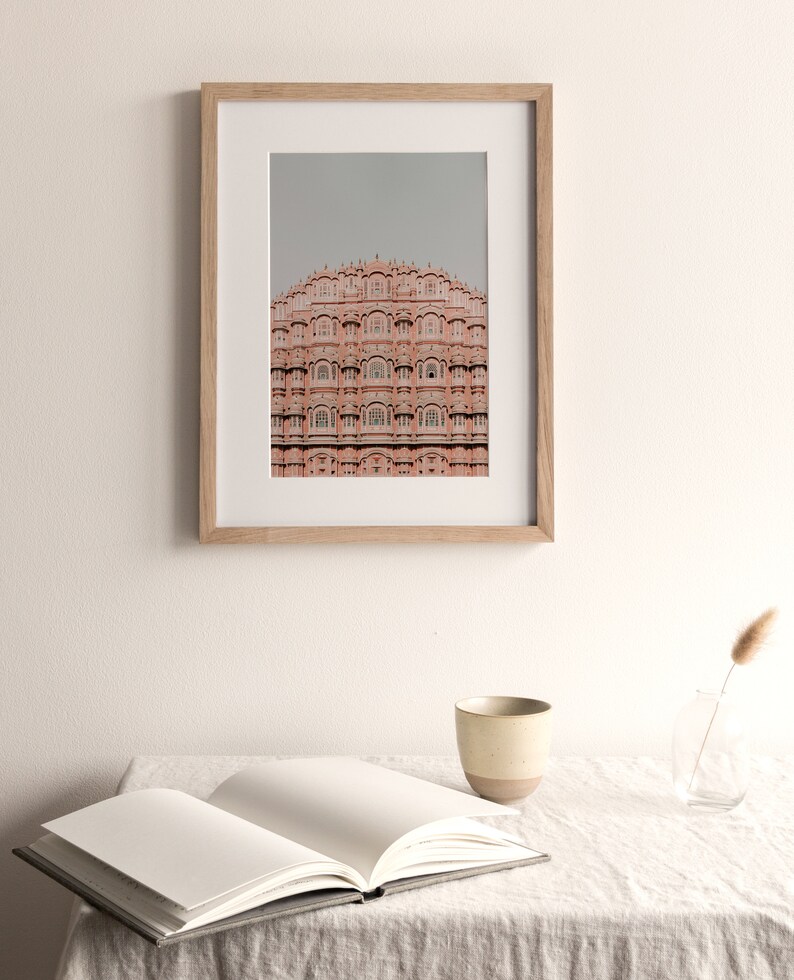 India Architecture Print, Boho Wall Art, Jaipur Print, India Photography, India Travel, Downloadable Print, Printable Art image 3