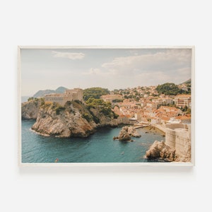 Dubrovnik Wall Art, Croatia Print, Adriatic Sea, Port City, Travel ...