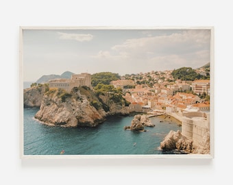 Dubrovnik Wall Art, Croatia Print, Adriatic Sea, Port City, Travel Photography, Downloadable Print, Printable Art