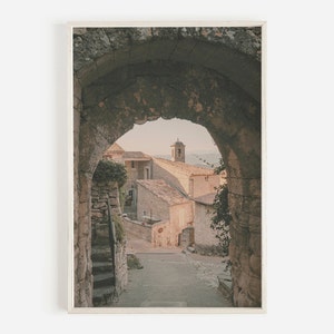 Provence Wall Art, Lacoste Print, France Wall Art, Printable Art, French Countryside, France Printable Art