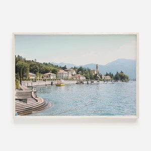 Lake Como Print, Italy Wall Art, Varenna Printable Art, Villa Monastero Poster, Lake Como Photography, Italian Estate Poster, High Society