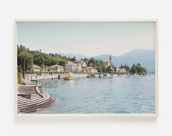 Lake Como Print, Italy Wall Art, Varenna Printable Art, Villa Monastero Poster, Lake Como Photography, Italian Estate Poster, High Society