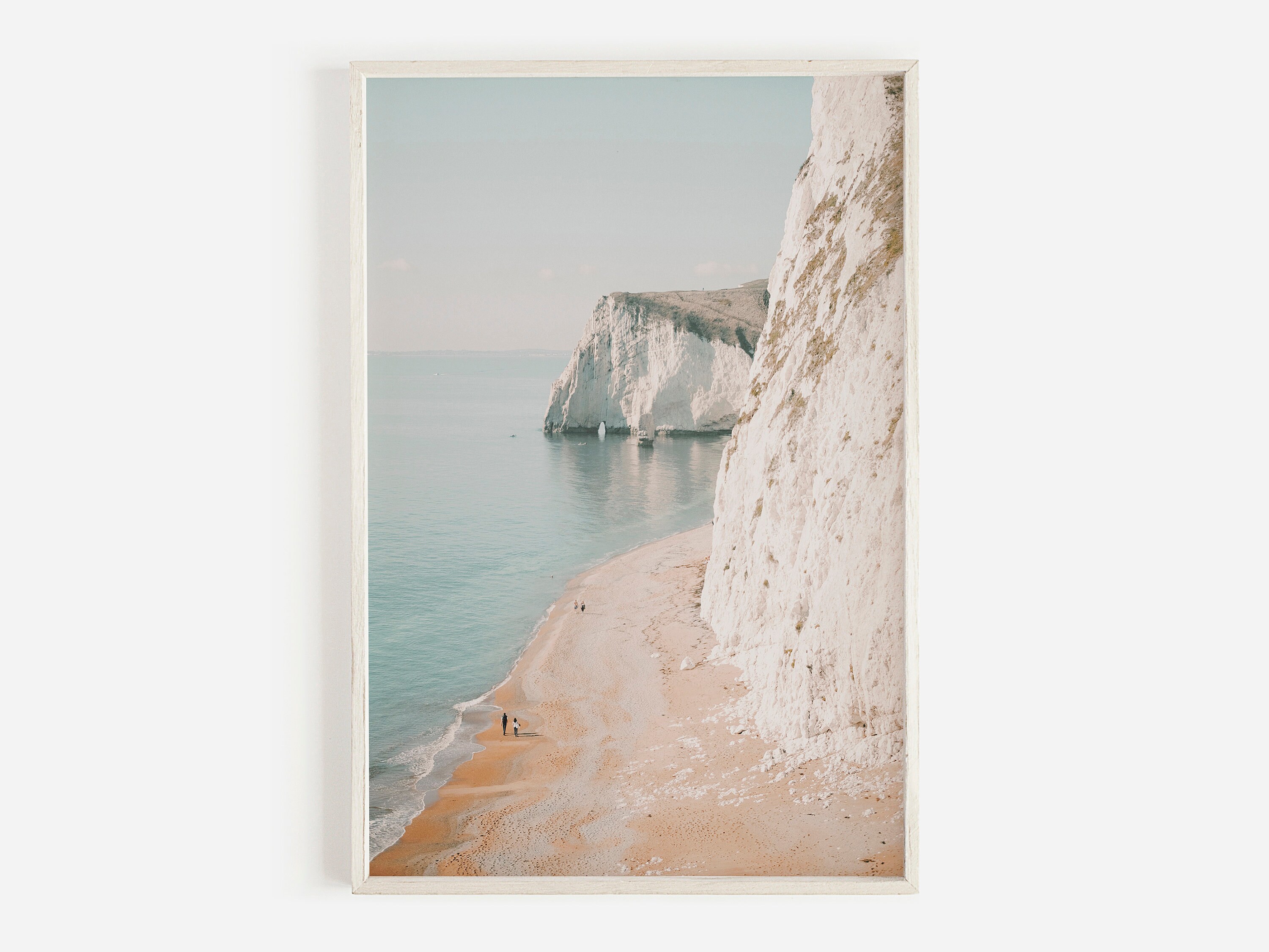 White Cliffs Ocean Print, Coastal Wall Art, Italy Print, Neutral Wall Art, Beach Print, Downloadable Print, Printable Art