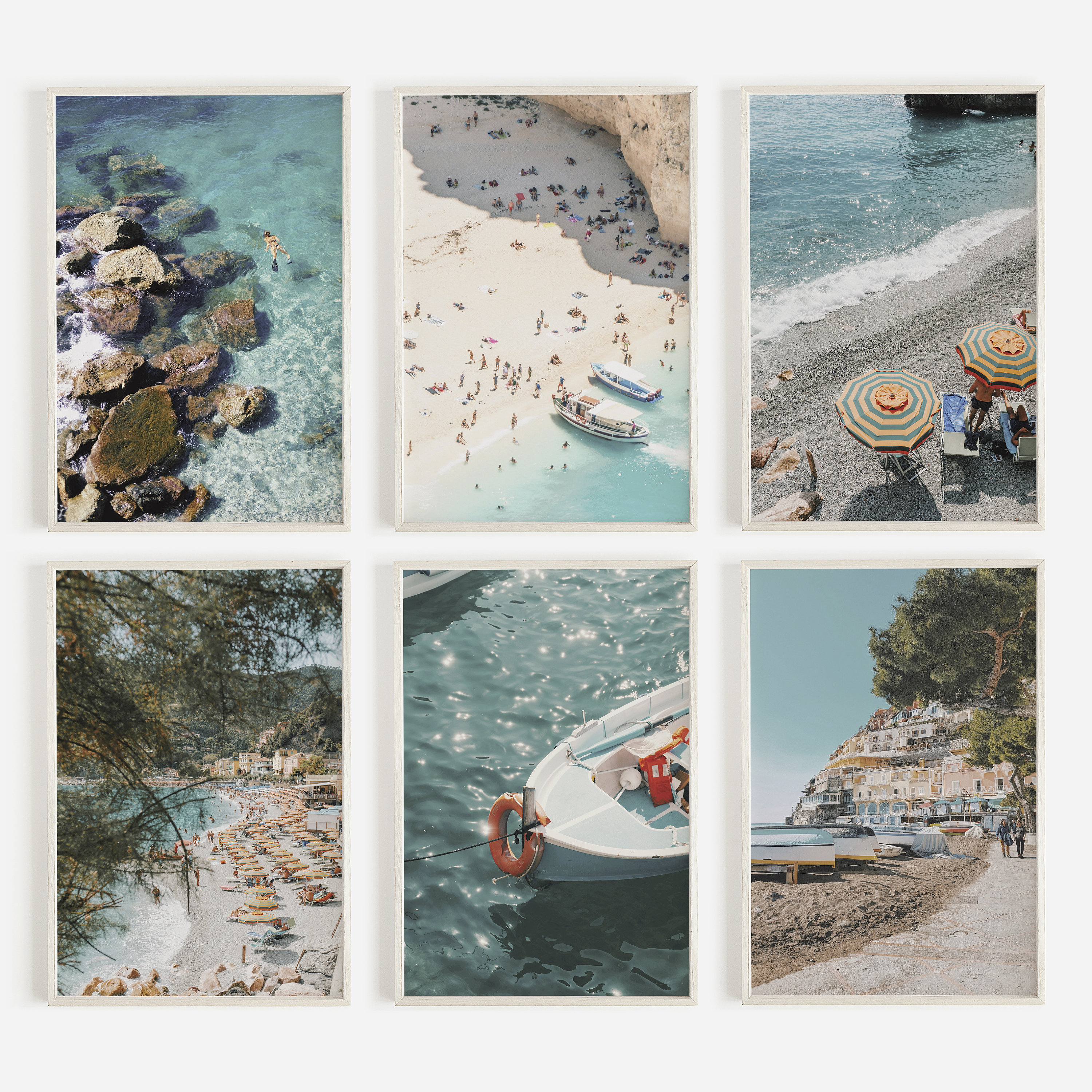 Summer In Sardinia Print Set of 6, Italy Wall Art, Sardinia Coast Printable Art, Italian Photography, Summer Aesthetic, Beach Swim Wall Art