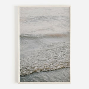 Neutral Beach Print, Digital Print, Beach Wall Art, Coastal Wall Art, Waves Print, Ocean Print, DIY Wall Art, Printable Art