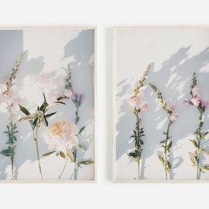 Spring Floral Print, Set of 2 Prints, Flowers Art Print, Botanical Wall Art, Wildflowers Print, Floral Home Decor