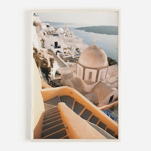 Oia Village Print, Greece Wall Art, Coastal Print, Oia Greece, Greece Print, Oia Printable, Oia Village Photo, Greece Photography
