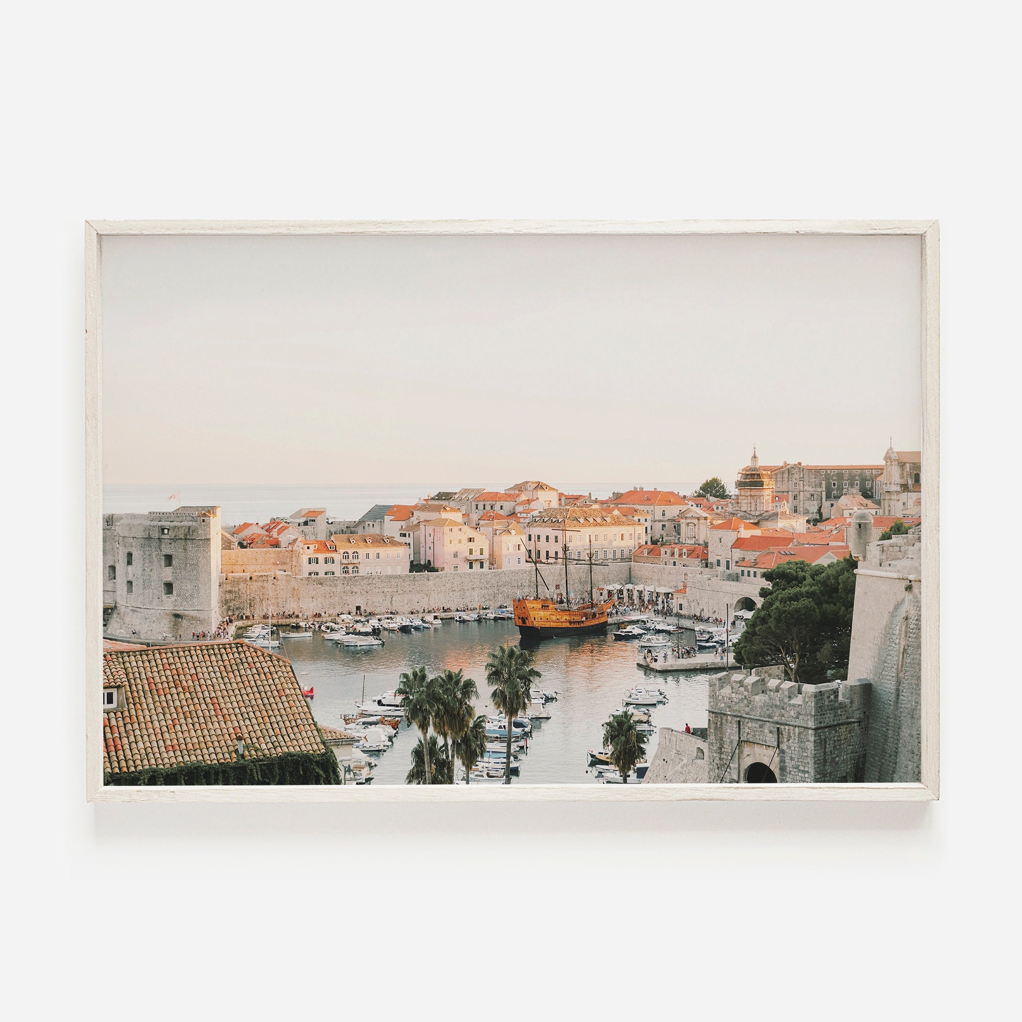 Dubrovnik Wall Art, Croatia Print, European Photo, Coastal Print, Port City, Dubrovnik Print, Printable Art