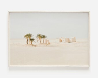 Morocco Desert Wall Art, Desert Oasis Print, Moroccan Landscape, Downloadable Print, Desert Wall Art, DIY Wall Art