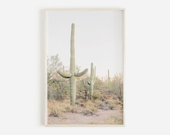 Saguaro Cactus Print, Desert Wall Art, Landscape Wall Art, Cactus Print, Nature Photography, Boho Wall Art, Arizona Desert, California Print