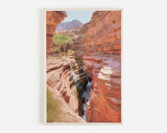 Grand Canyon Print, Arizona Desert, Bright Angel Trail, Slot Canyon Photo, Canyon Walls Print, South Western Decor