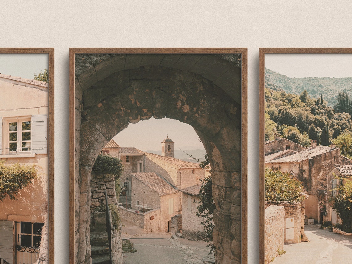 Provence Wall Art Set of 3 Prints France Wall Art French Etsy