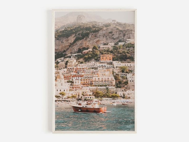 Positano Italy Prints, Amalfi Print Set, Set of 3 Prints, Amalfi Coast Wall Art, Positano Printable, Italy Poster Set, Boho Decor, 3 Prints image 4