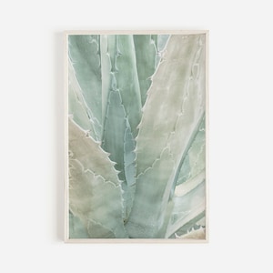 Agave Pflanze Poster, Nahaufnahme Pflanze Foto, Kaktus digitale Kunst, grüne Agave Druck, Agave druckbare, Mexiko Agave Kunst, Südwesten Wohnkultur