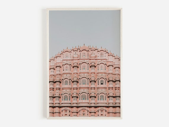 India Architecture Print, Boho Wall Art, Jaipur Print, India Photography, India Travel, Downloadable Print, Printable Art