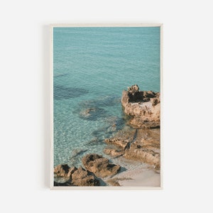 Italy Beach Printable Wall Art, Aerial Italy Wall Art, Sardinia Print, Beach Print, Italy Beach Print, Beach Photography, Ocean Swimming Art