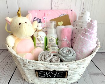 unicorn baby gift basket