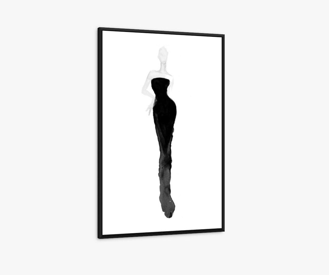 Printable Instant Wall Art Fashion Art Abstract Art Black Etsy