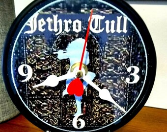 12 Inch Quartz Wall Clock Aqualung Thick As A Brick Free Priority Shipping Jethro Tull