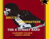 Bruce Springsteen - Allegheny College 11 by 17 Inch Laminated Mancave Shecave Free Shipping