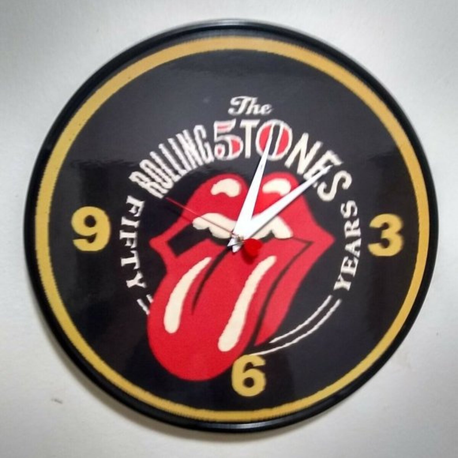 The Rolling Stones 50 Years 12 Inch Quartz Wall Clock / Etsy