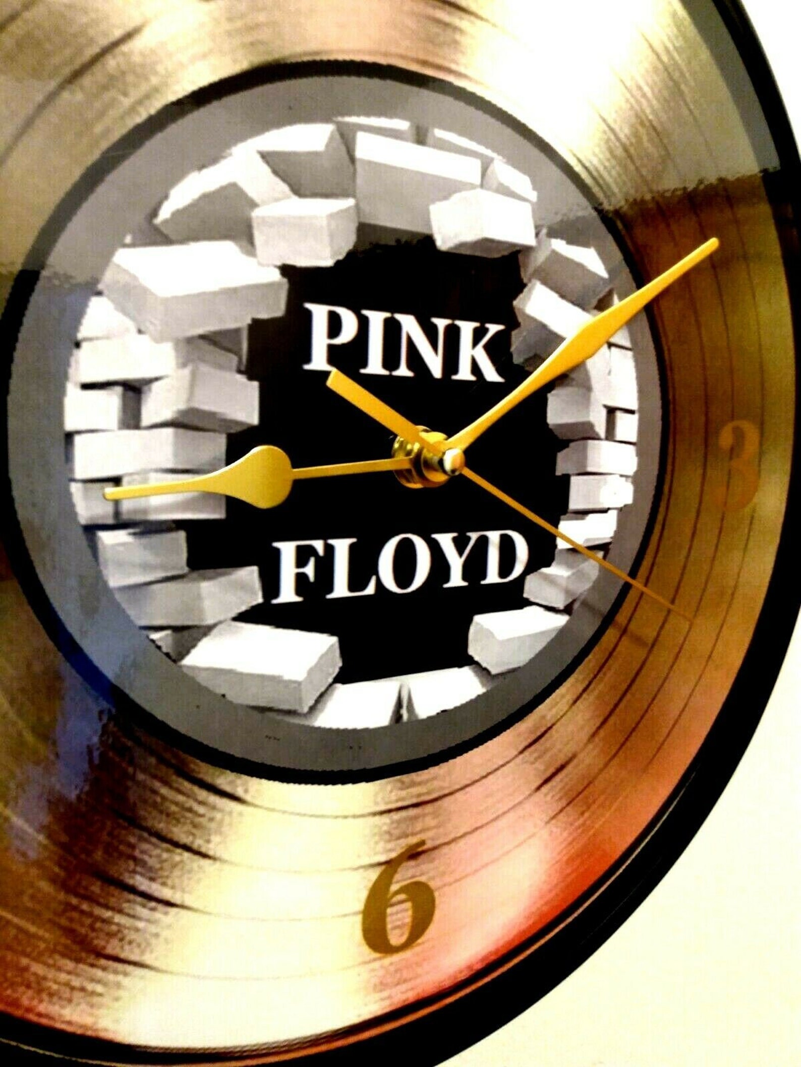 Pink Floyd The Wall Gold 12 Inch Quartz Wall Clock /Free Etsy