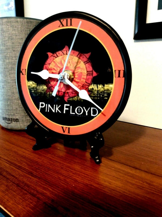 Home Décor Pink Floyd 5 Inch Desktop Clock Stand and Gift Box Included