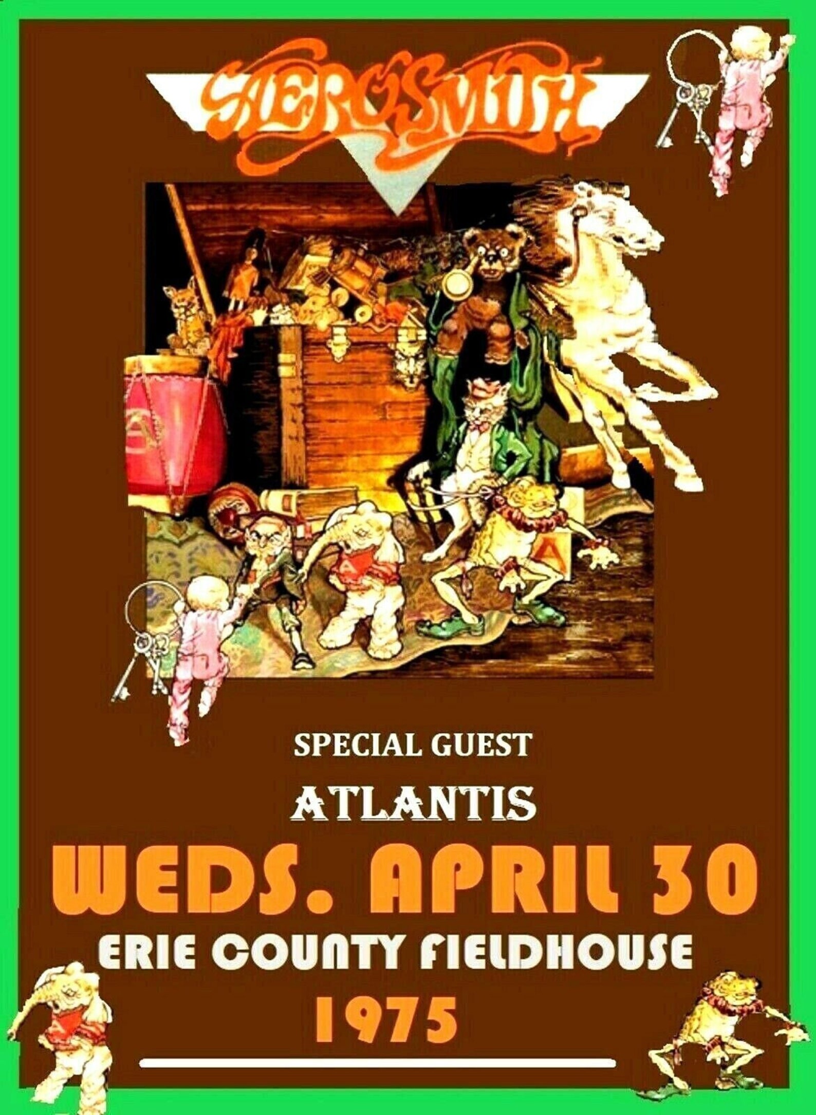 Aerosmith Erie County Fieldhouse Erie Pa. 11 by 17 Inch Etsy