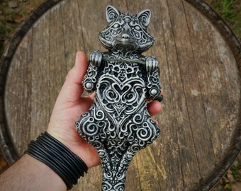 Raccoon Wall Hanger (Hanging Sculpture)