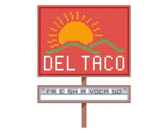 Vine &quot;Fresh Avocado&quot; -- Cross Stitch Pattern
