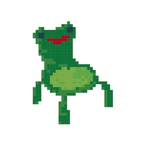 Tiny Froggy Chair - Cross Stitch Pattern