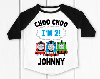thomas the train birthday shirt