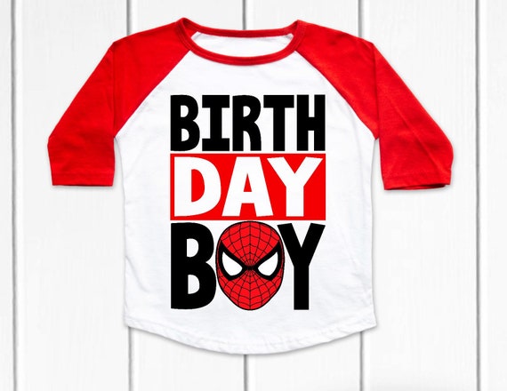 Spiderman birthday shirt | Etsy