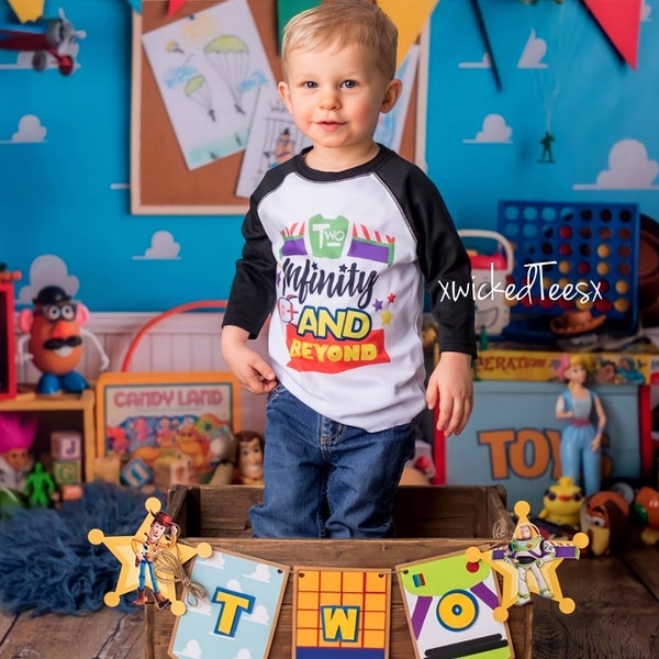 two infinity and beyond birthday shirt, space birthday shirt