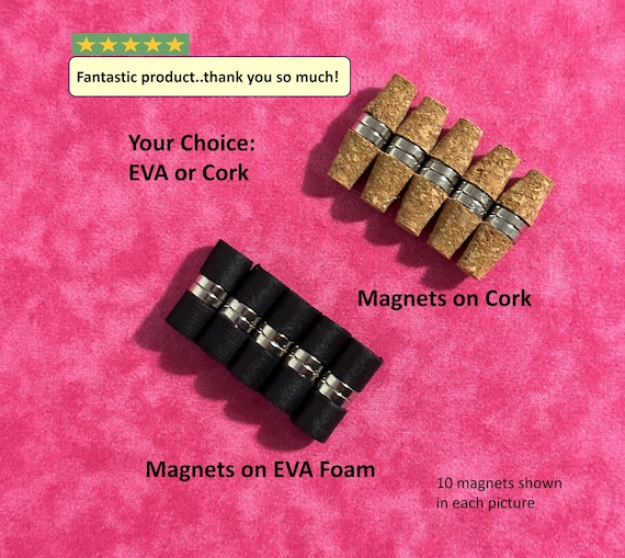 Magnets on EVA Foam or Cork for Fantasy Pins Disney Pins Notes Photos Pin Boards Refrigerator Magnets Pin Display Pin Mounting