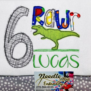 Dinosaur Birthday Shirt Personalized  Dino Shirt