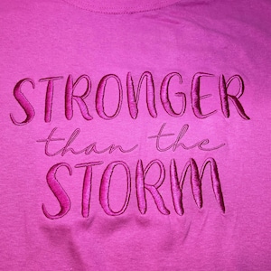 Stronger than the Storm Embroidered Shirt
