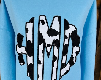 Cow Print Monogram sweatshirt