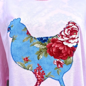 Gebloemd kippenshirt