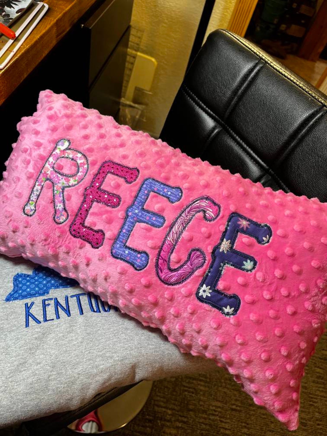 Personalized Minky Pillow, Custom Kids Pillow, Name Pillow Etsy