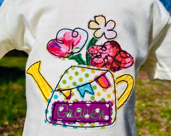 Cute Watering Can Spring Summer Shirt