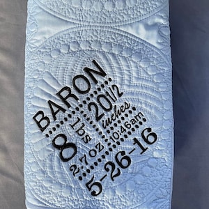 Couette personnalisée pour bébé