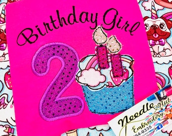 Cupcake Birthday Girl Shirt, Sweet Treats Birthday, Cake theme